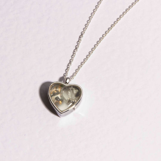 Interlocking Heart Crystal Charm