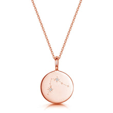 Load image into Gallery viewer, Zodiac Constellation Necklace - Diamond-Set Rose Gold

