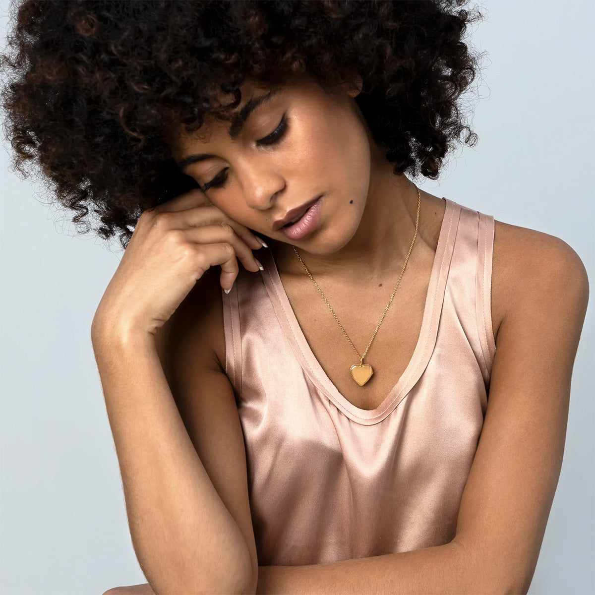 Heart Personalised Gold Locket