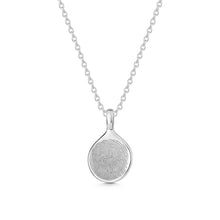 Load image into Gallery viewer, Pressed Fingerprint Pendant Silver
