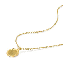 Load image into Gallery viewer, Rope-framed Round Pendant Gold
