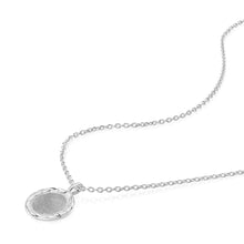 Load image into Gallery viewer, Rope-framed Round Pendant Silver

