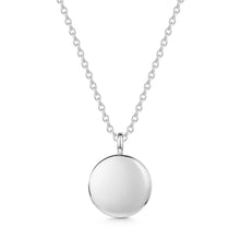 Load image into Gallery viewer, Rope-framed Round Pendant Silver
