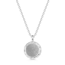 Load image into Gallery viewer, Rope-framed Round Pendant Silver
