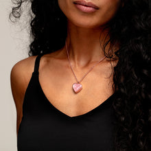 Load image into Gallery viewer, Heart Ashes Resin Locket - Rose Gold
