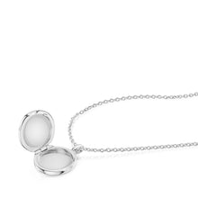 Load image into Gallery viewer, Round Fingerprint Personalised Locket Silver
