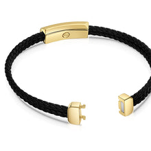 Load image into Gallery viewer, Men&#39;s Braided Double Cord Bracelet With Ingot Urn - Gold
