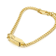 Load image into Gallery viewer, Men&#39;s Capsule Urn Bracelet With Cuban Chain - Gold

