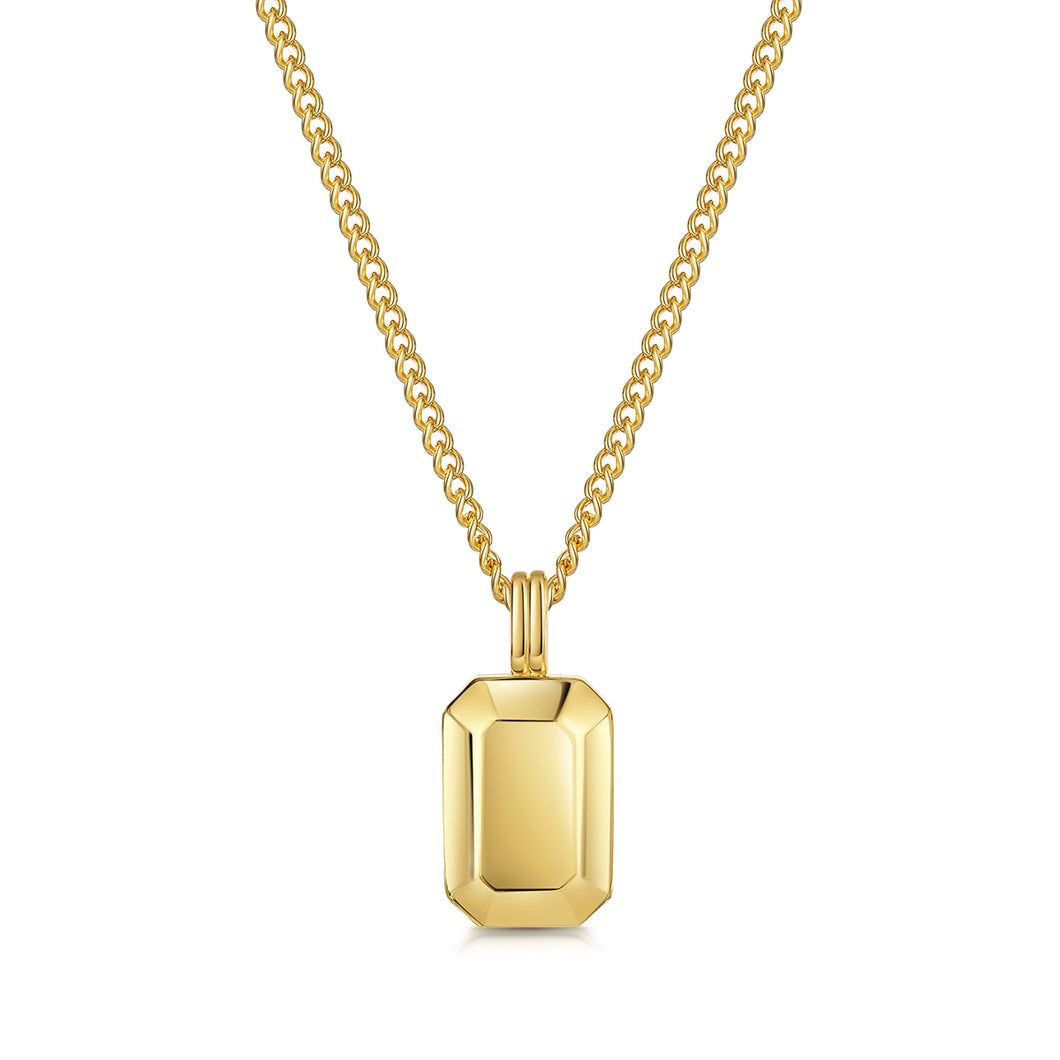 Men's Ingot Urn Necklace - Gold