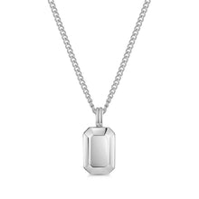 Load image into Gallery viewer, Men&#39;s Ingot Urn Necklace - Silver
