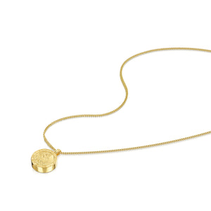 Men's St Christopher Urn Necklace - Gold