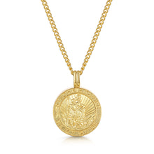 Load image into Gallery viewer, Men&#39;s St Christopher Urn Necklace - Gold
