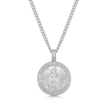 Load image into Gallery viewer, Men&#39;s St Christopher Urn Necklace - Silver
