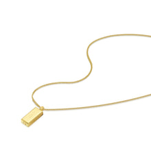 Load image into Gallery viewer, Men&#39;s Tall Ingot Urn Necklace - Gold
