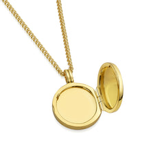 Load image into Gallery viewer, Men&#39;s St Christopher Locket - Gold
