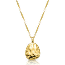 Load image into Gallery viewer, Organic Fingerprint Pebble Necklace - Gold
