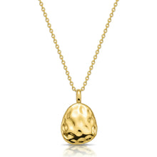 Load image into Gallery viewer, Organic Initial Pebble Necklace - Gold
