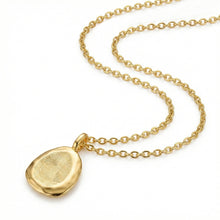 Load image into Gallery viewer, Organic Fingerprint Pebble Necklace - Gold

