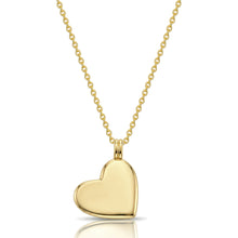 Load image into Gallery viewer, Name &amp; Fingerprint Drop Heart Necklace - Gold
