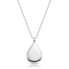 Load image into Gallery viewer, Teardrop Fingerprint Necklace - Silver
