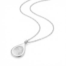 Load image into Gallery viewer, Teardrop Fingerprint Necklace - Silver
