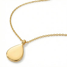 Load image into Gallery viewer, Teardrop Fingerprint Necklace - Gold
