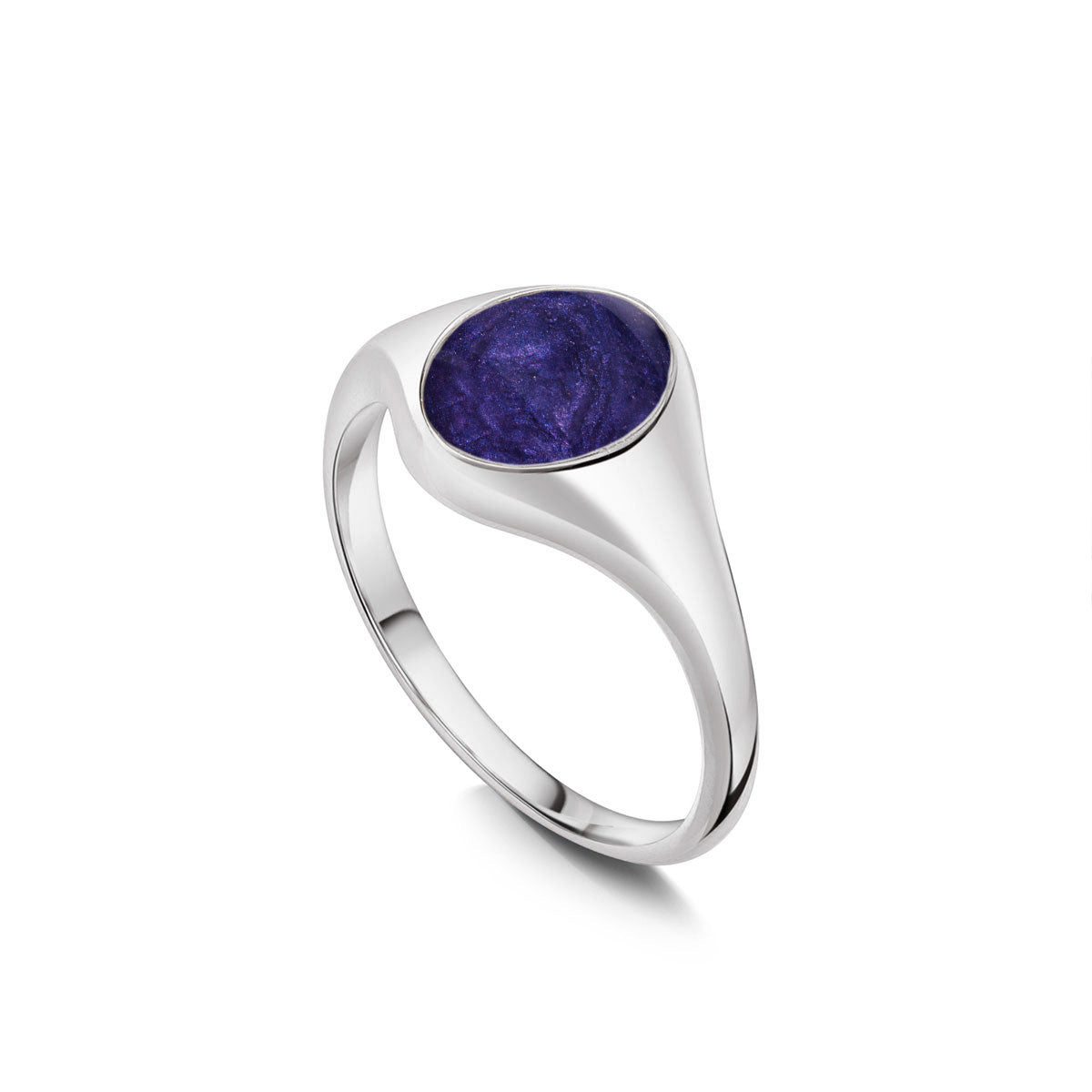 Upright Oval Ashes Resin Ring
