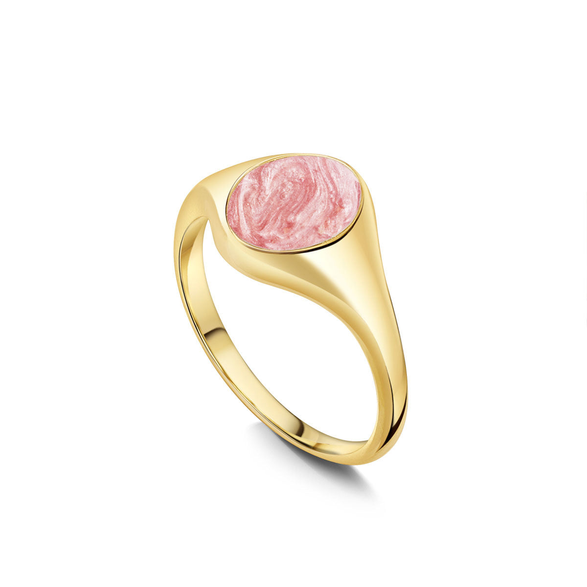 Upright Oval Ashes Resin Ring