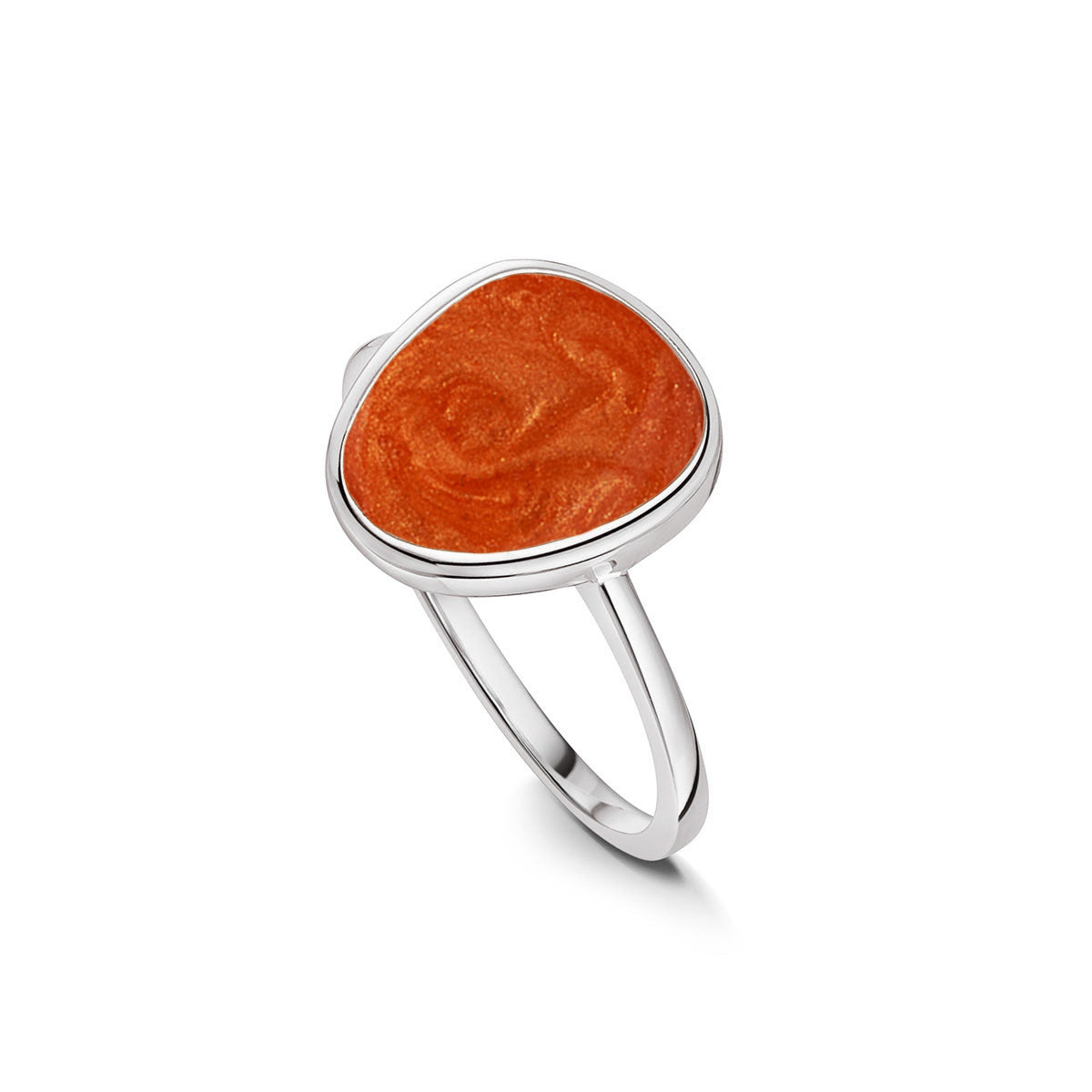 Pebble Ashes Resin Ring