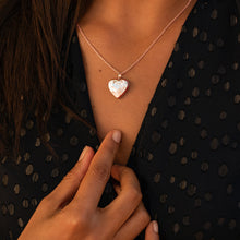 Load image into Gallery viewer, Scroll Heart Rose Gold Locket
