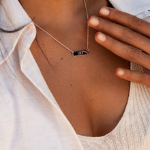 Load image into Gallery viewer, Name Bar Personalised Necklace - Silver
