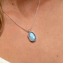 Load image into Gallery viewer, Dog Tag Ashes Resin Locket - Silver
