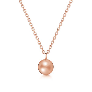 Sphere Urn Ashes Necklace - Rose Gold
