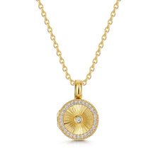 Load image into Gallery viewer, Sunbeam Crystal Halo Locket
