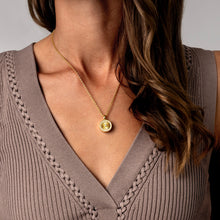 Load image into Gallery viewer, Sunbeam Crystal Halo Locket  - Gold
