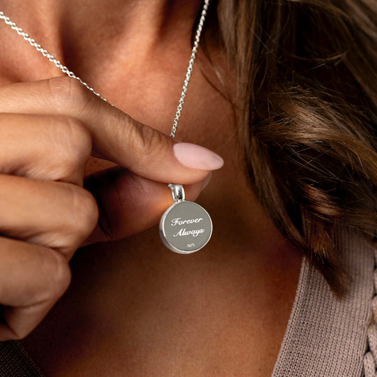 Sunbeam Crystal Halo Locket  - Silver