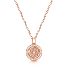 Load image into Gallery viewer, Sunbeam Crystal Halo Round Urn - Rose Gold
