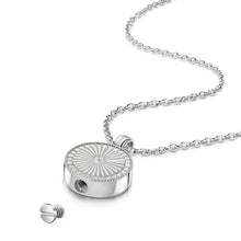 Load image into Gallery viewer, Sunbeam Crystal Halo Round Urn - Silver
