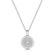 Load image into Gallery viewer, Sunbeam Crystal Halo Round Urn - Silver
