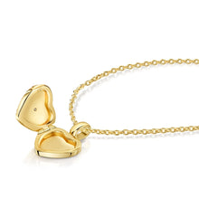 Load image into Gallery viewer, Sunbeam Crystal Heart Locket
