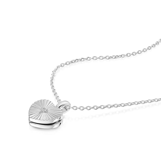 Sunbeam Crystal Heart Locket