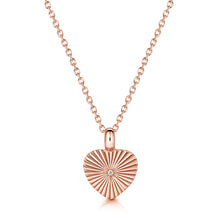 Load image into Gallery viewer, Sunbeam Crystal Heart Urn - Rose Gold
