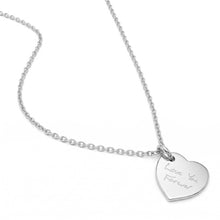 Load image into Gallery viewer, Drop Heart Handwriting Necklace - Silver
