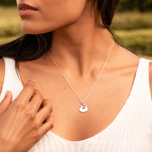 Load image into Gallery viewer, Swarovski® Birthstone Heart Necklace – Silver
