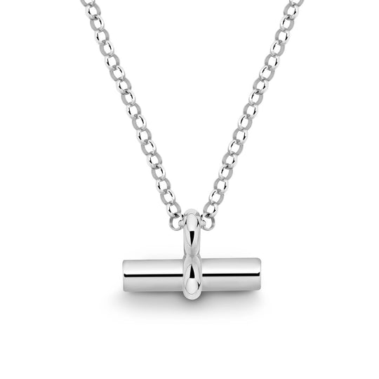 T Bar Urn Necklace silver
