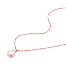 Load image into Gallery viewer, Teardrop Mother of Pearl Ashes Urn Necklace - Rose Gold
