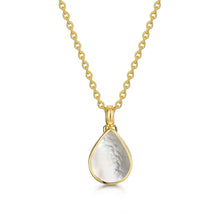 Load image into Gallery viewer, Teardrop Mother of Pearl Ashes Urn Necklace - Gold
