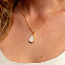 Load image into Gallery viewer, Teardrop Ashes Resin Pendant - Gold
