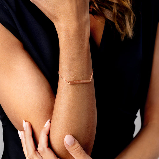 Toblerone-Urnenarmband – Roségold