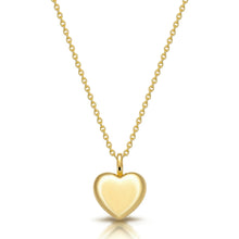 Load image into Gallery viewer, Vintage Resin Heart Necklace - Gold
